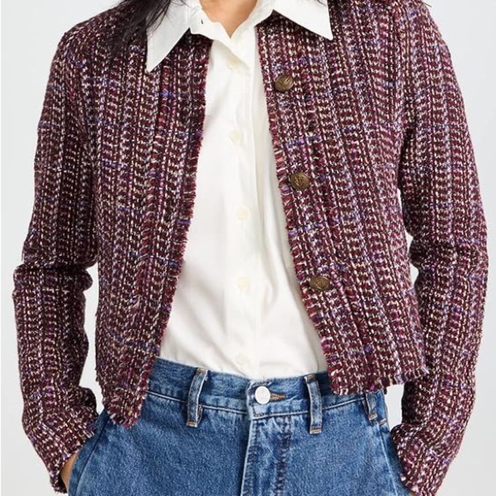 rag & bone Marisa tweed jacket size 6 (M)